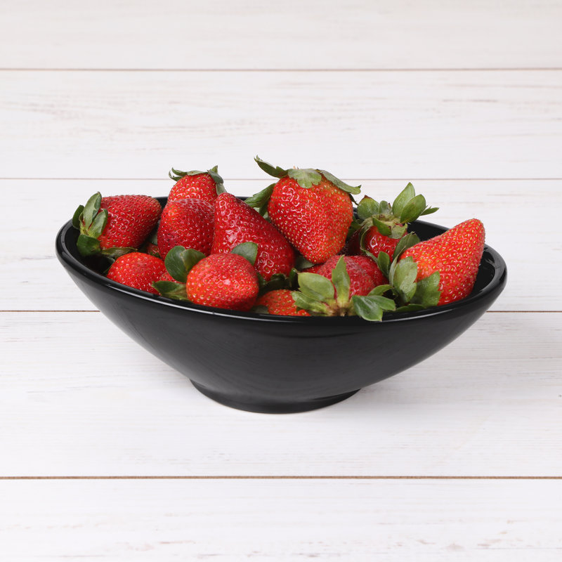 Elite Global Solutions Melamine Serving Bowl, Black