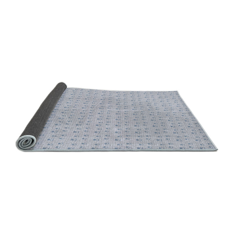 Tapis décoratif bleu clair Finola, Carré 4 pi