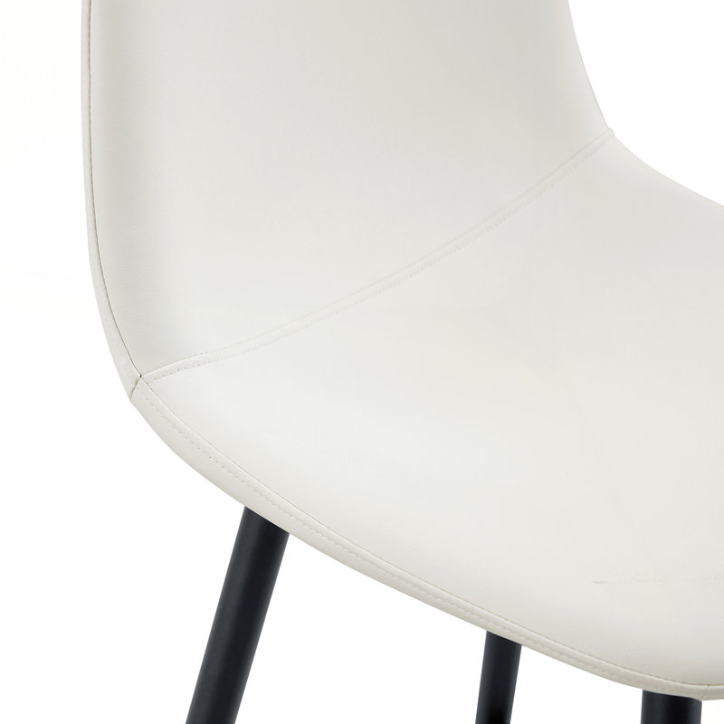Stylish PU Bar Chair Set - Thoughtful Design For Versatile Use, White