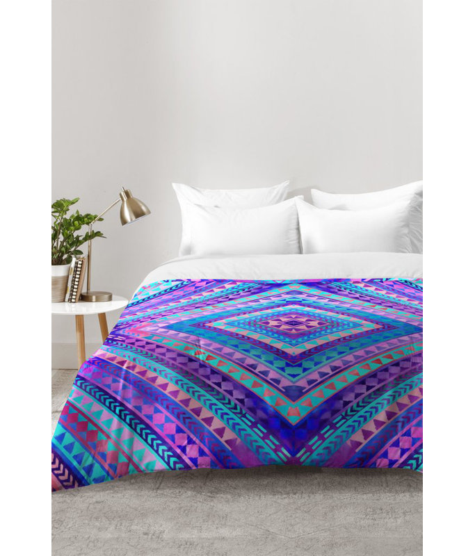Jacqueline Maldonado Modern & Contemporary Polyester Geometric Shapes Comforter, Full/Queen Comforter + 2 Standard Shams