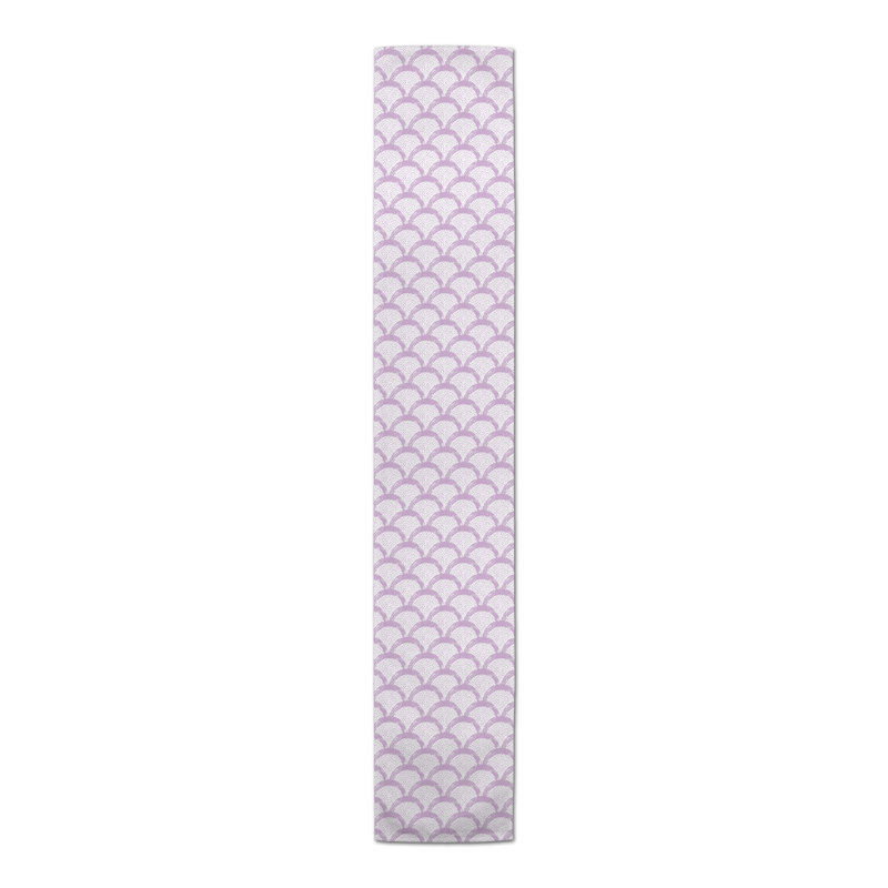 Chemin de table rectangulaire en polyester Anstadt, L 72 po x P 16 po, Mauve