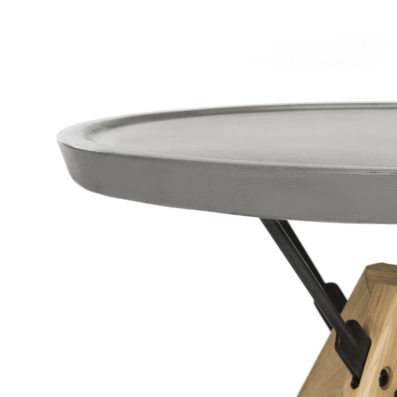 Kyla Concrete Top End Table