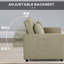 Nencho Square Arm 2 Seater Sofa Bed-1845048991