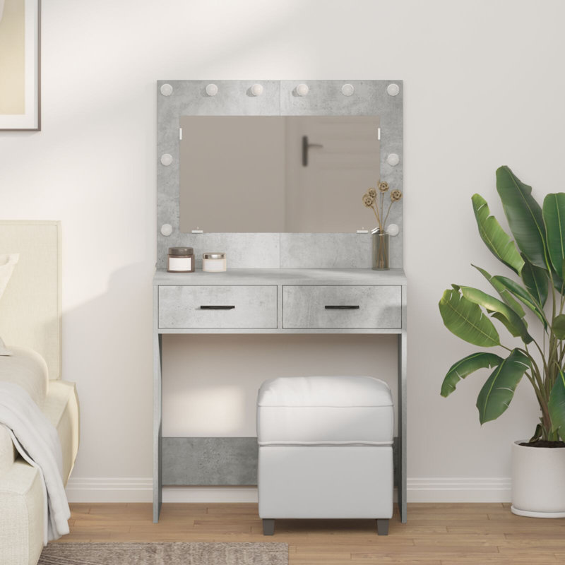 Particle Board 78.5 X 41 X 135 Cm, Concrete Grey