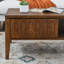 Table basse avec porte coulissante Mid-Century
