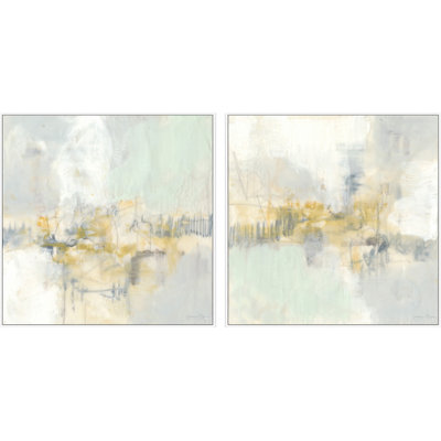 «Pastel Obscura» par Marmont Hill - ensemble de 2 reproductions sur toile flottantes