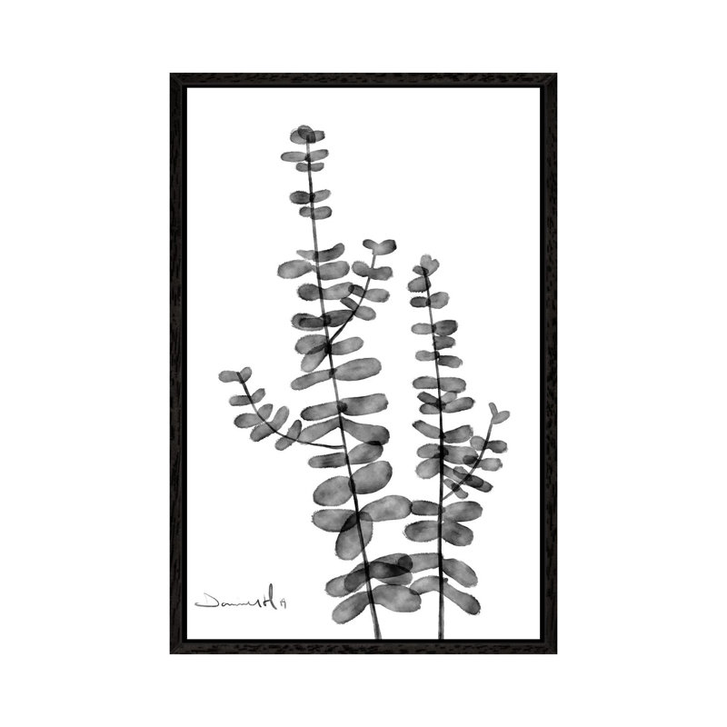 Silver Dollar 1 Piece Painting on Canvas, 101.6cm H x 66.04cm W x 3.81cm D, Black Framed