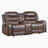 77.5" Modern & Contemporary Faux Leather Manual Double Reclining Loveseat with Integrated Console with USB & Outlets, Soothing Gentle Gliding Motion-110842264-110842265