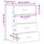 Sideboard With Drawer 60 X 39 X 80 Cm Engineered Wood-196373097