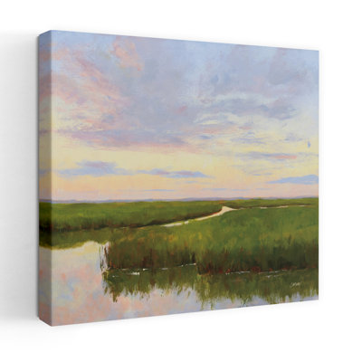 Brilliant Marsh Sunset Contemporary Sunset Art
