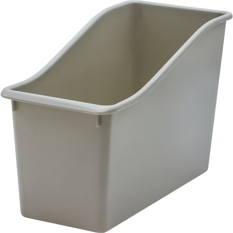 Boîte à livres en plastique, gris, paquet de 6, Gris