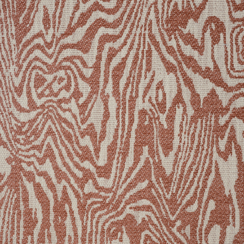 Zebrawood-Nootka Jacquard Upholstery Fabric, Sorbet