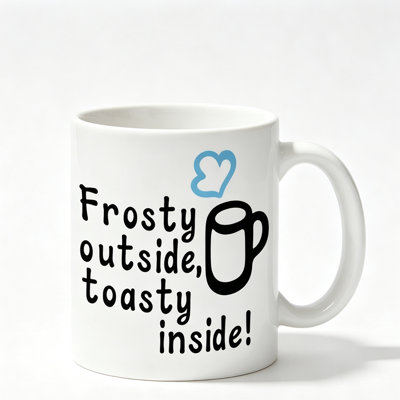 A Ceramic Coffee Mug with a Cozy Design, Perfect for Enjoying Tea, Milk, Or Water While Reading.