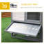 Abrams Wooden Rabbit Hutch Ramp Pullout Tray 147 x 54 x 84 cm Grey