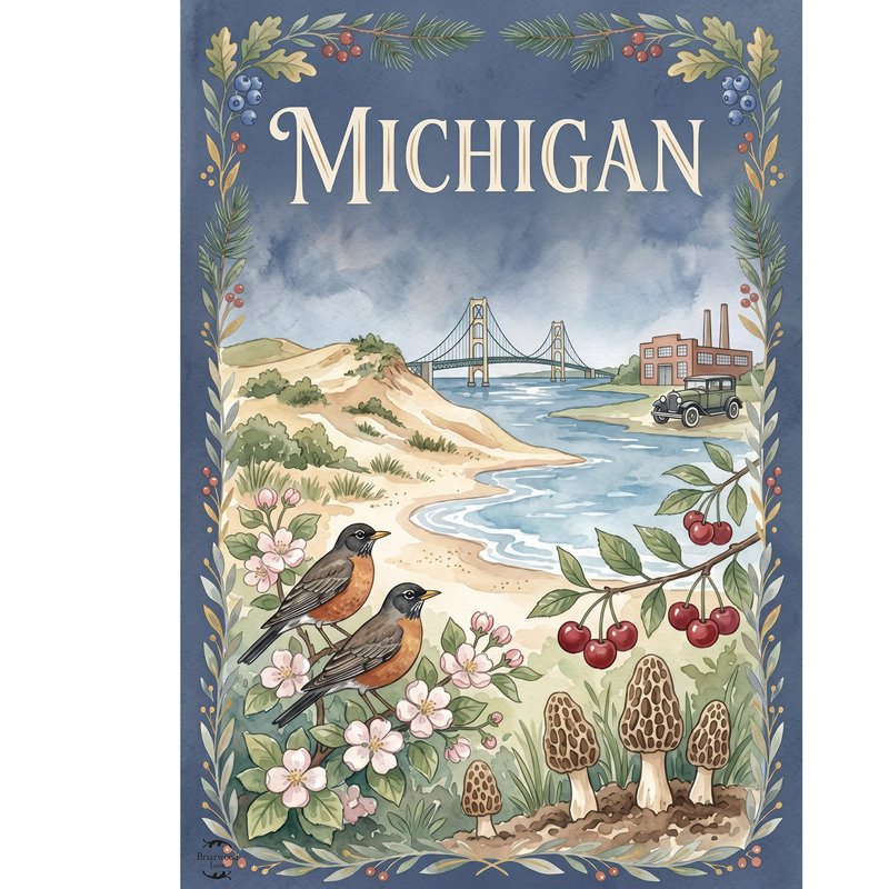 Drapeau de jardin Michigan State Pride 12x18