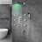 Trialo Solid Brass Color Changing LED Rain Shower System with Body Jets and Handheld