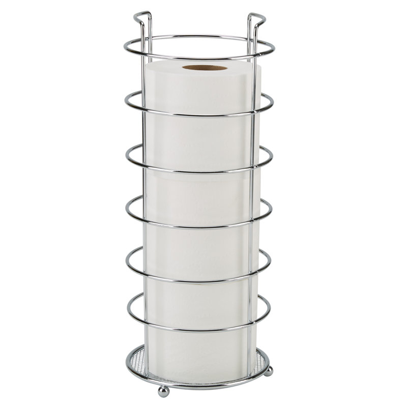 Porte-papier hygiénique sur pied, Chrome