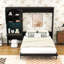 Grand lit escamotable avec armoire de rangement et éclairage DEL-1401233800
