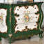 Commode décorative vintage à trois tiroirs peinte à la main