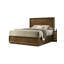 Mobilier de chambre à coucher avec lit à panneaux en bois de noyer de style Queen-1785960576