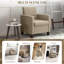 Fauteuil moderne en tissu avec coussins antidérapants-100902944