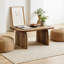 Table basse spacieuse avec rangement spacieux Modern Farmhouse - Fabrication en bois de première qualité et en panneau de fibres à densité moyenne