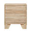 Table de chevet 2 tiroirs avec pieds en bois