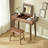 Simple modern solid wood clamshell Makeup Vanity