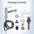 Bathroom Sink Faucet With Pull Out Sprayer, Single Handle Modern Bathroom Basin Faucet With Pop-Up Sink Drain Stopper & Deck Plate-118546129