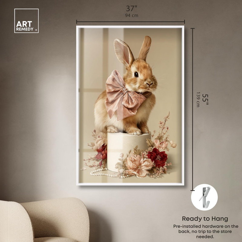 Art mural de salle de bain romantique avec rouleau de papier toilette romantique, Art Remedy, cadre blanc, 37 x 55