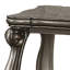 Table de bout en platine avec tablette inférieure