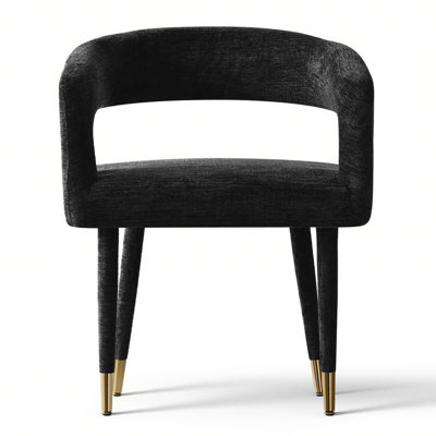 Hennigan Textured Fabric Dining Armchairs 