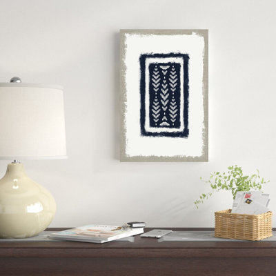 Conception abstraite marine tribale - peinture sur toile tendue