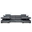 4 Seater Chenille Sofa Bed with Storage-712588825