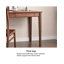 Bureau simple en bois massif avec tiroirs-1806161438