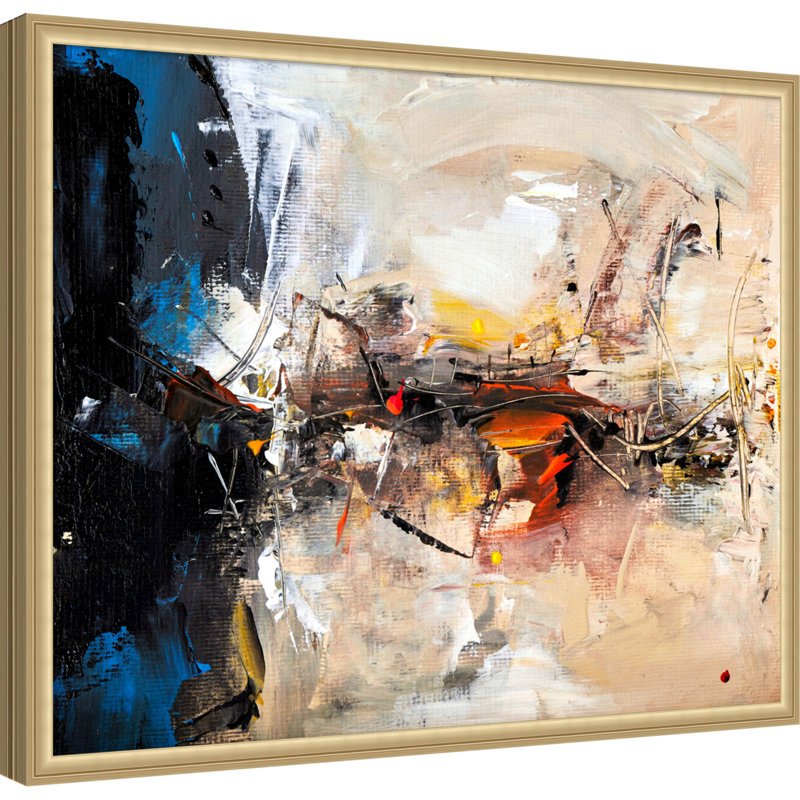 «Optimistic Day» par Stanislav Lazarov, reproduction d'art sur toile encadrée, Or de Florence