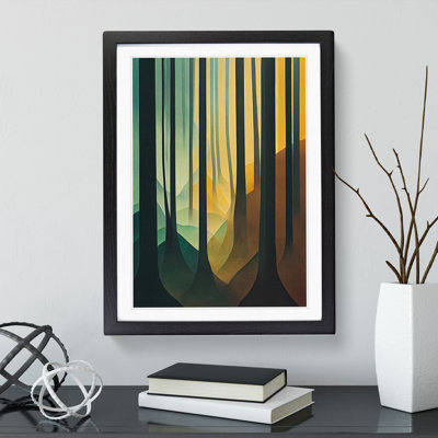 Abstract Autumnal Forest No.2 - Single Picture Frame Print
