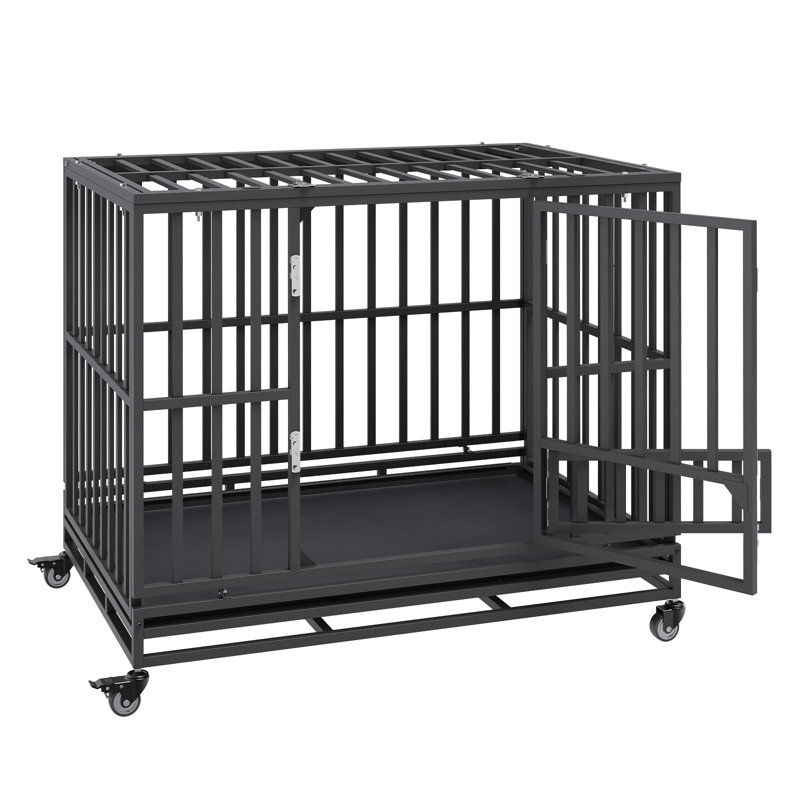Digno Metal Pet Crate, 99.1cm H x 119.1cm W x 81cm D