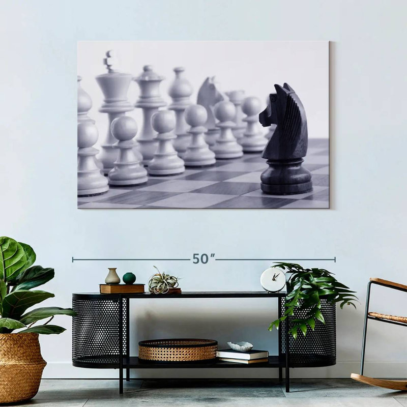 Senne Chess Game Knight, 32" H x 48" W