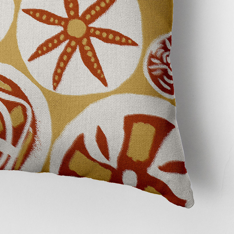 Housse de coussin carré et insert, Moutarde, 20 po X 20 po
