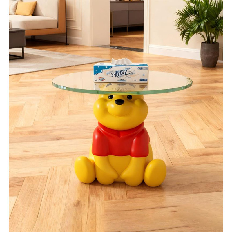 Oursons en résine crème et verre