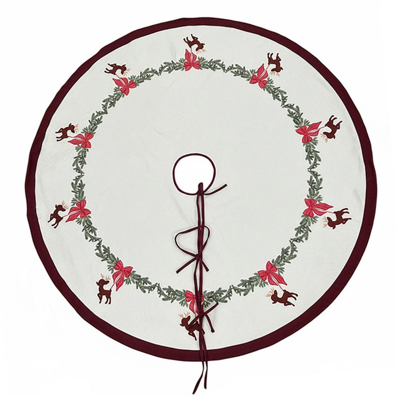 Reindeer Christmas Tree Skirt-54" Diameter