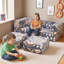 Canapé supplémentaire Boneless, canapé-lit convertible 3-en-1, canapé-lit pliant convertible, mousse modulaire haute densité pour salle de jeux-553817608
