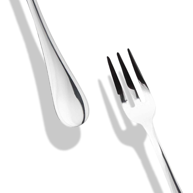 Ensemble de service BRescia (fourchette et cuillère), L 9,83 po x l 3 po, Inoxydable