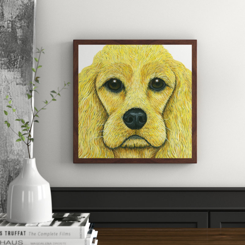 Brenda Booth - Single Picture Frame Painting, 41cm H x 41cm W x 3.81cm D