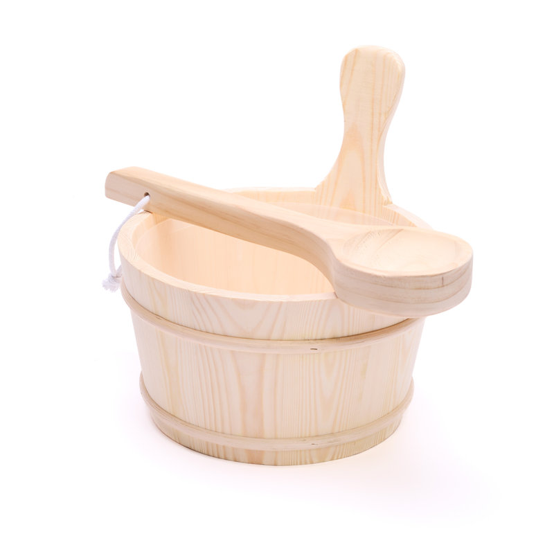 Redwood Outdoors Sauna Bucket and Ladle