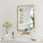 Eitzen Rectangle Wall Mirror High-Strength Tempered Glass and  Stainless Steels Framed Wall Mirror Accent Mirror-231624580-231624587