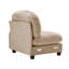 Canapé modulaire en chenille Camel avec dossier capitonné et coussin inclus