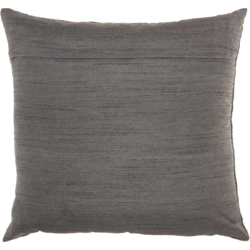 Housse de coussin carré et insert, Étain