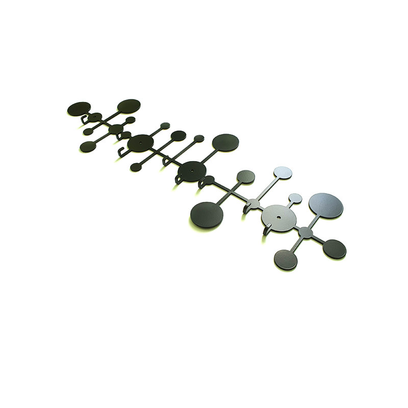 Macpherson Steel Wall 8 - Hook Wall Mounted Coat Rack